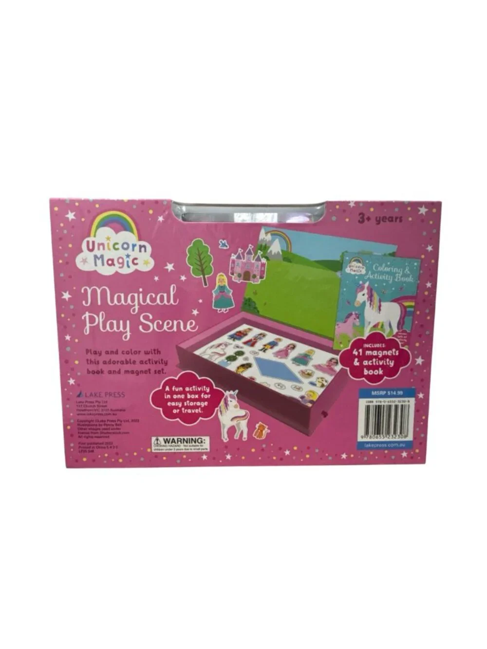 Unicorn Magic Magical Play Scene Book & Magnetic Play Set For Ages 3+ With 41 Ma